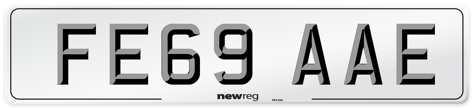FE69 AAE Number Plate from New Reg